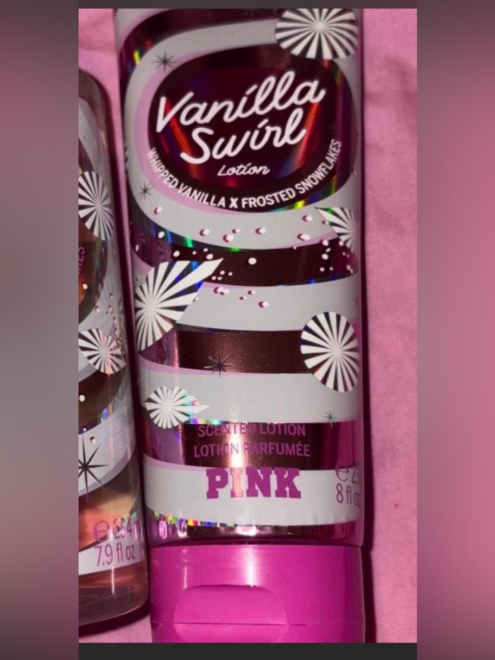Victoria’s Secret vanilla swirl lotion
DISCONTINUED